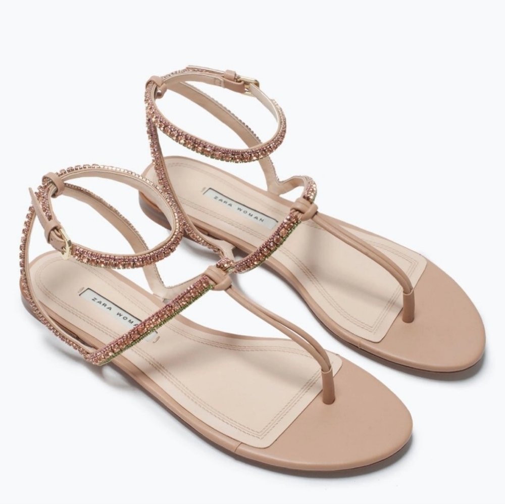 Zara Jeweled Sandals